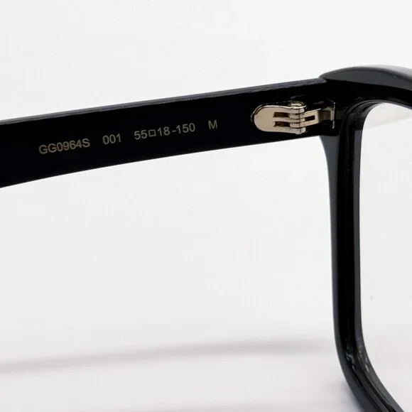 NEW GUCCI EYEGLASSES SQUARE BLACK MEN GUCCI GG0964S 001